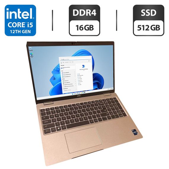 Ноутбук Dell Latitude 5530 / 15.6" (1920x1080) IPS / Intel Core i5-1235U (10 (12) ядер по 1.3 - 4.4 GHz) / 16 GB DDR4 / 512 GB SSD / Intel Iris Xe Graphics / WebCam б/у