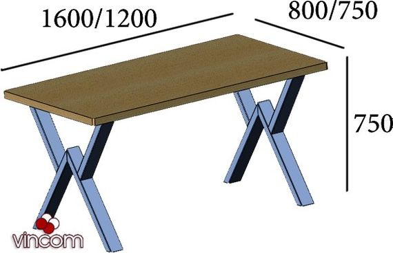 Стол обеденный Metall-Design Виннер 7501600800 | Зображення 3