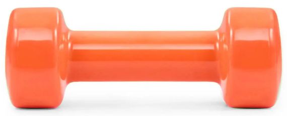 Гантель вінілова PowerPlay 4125 Achilles 4 кг Помаранчева 1 шт (PP_4125_4kg) | Зображення 2