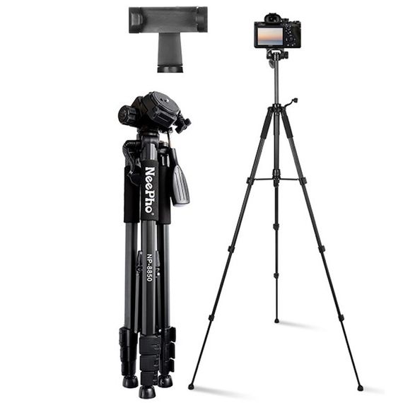 Штатив NeePho NP-8850 для съемки 56-175см с разборным держателем в чехле Black | Зображення 3