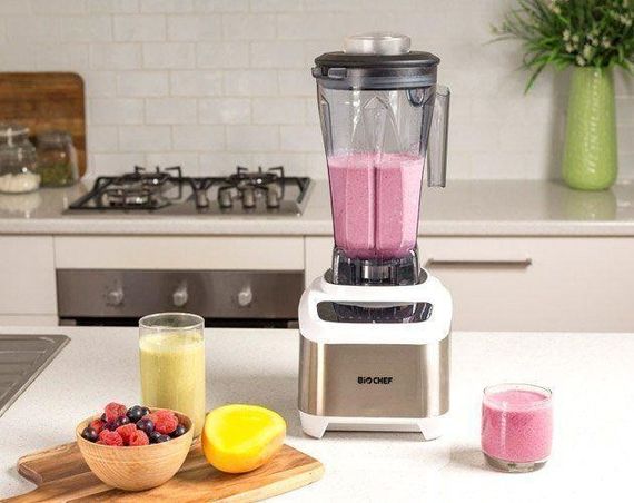 Блендер профессиональный BioChef Atlas Power Blender(Stainless Steel) - самый бесшумный супер блендер, красный | Зображення 8