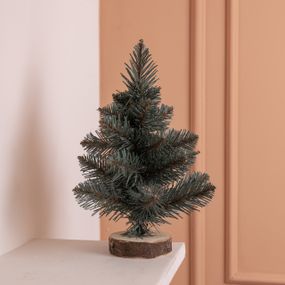 Штучна новорічна міні ялинка «Полонинська» блакитна 25 см SOK-M-03-1-1