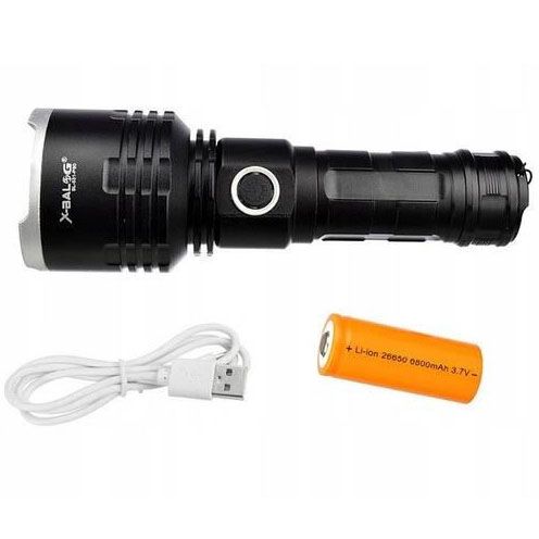 Фонарь полицейский X-Balog BL-531-P90 1х26650 8800mah USB/microUSB/ 3хААА R3 функция Power Bank | Зображення 6