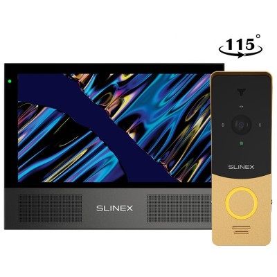 Комплект видеодомофона Slinex Sonik 7 Cloud Black  ML-20HD | Зображення 1