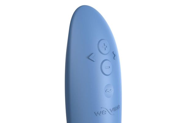 Вібратор We-Vibe Rave 2 Twisted Pleasure Blue для стимуляції G-точки, подвійний мотор, гнучкий, Bluetooth, IPX7 | Зображення 4