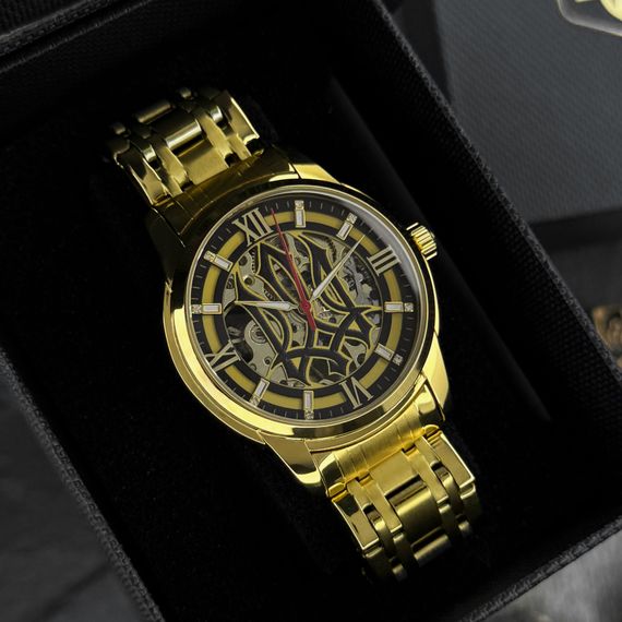Класичний чоловічий годинник Awarder 025 Sharp Gold-Black | Зображення 7