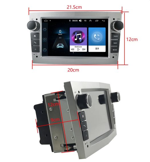 Штатна магнітола Opel Univer 8 IPS Android 12 XPRO 4+32GB-Carplay (42430-7032A-32GB_5803) | Зображення 5