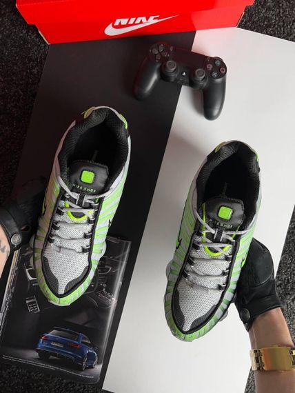 Кроссовки Shox TL White Black Green весна/лето/осень A3572 45 28,5 | Зображення 7