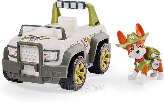Щенячий патруль Спасательный джип и фигурка Трекер. Paw Patrol Tracker's Jungle Cruiser Vehicle with Figure | Зображення 1