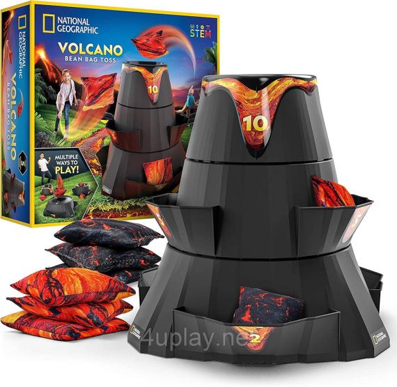 Развивающий набор для игры в корнхол Вулкан National Geographic Volcano Bean Bag Toss Backyard Game Set