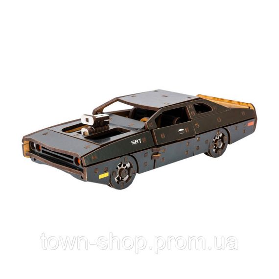 Деревянный 3D конструктор "Fast Furious" Puz-62519, 125 деталей, черный | Зображення 1
