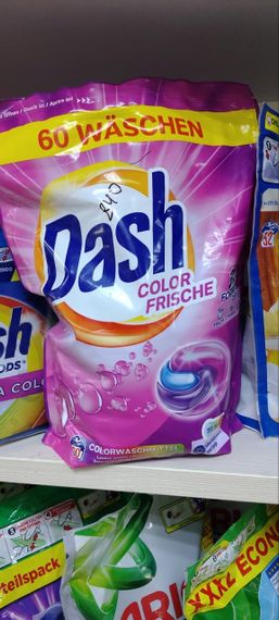 Капсули для прання DASH Color Frische (60 капсул) для прання кольорової білизни | Зображення 1