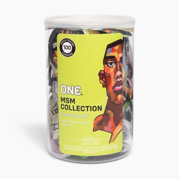 Банка презервативів ONE Classic Select MSM Collection, 100 шт Sex Aura