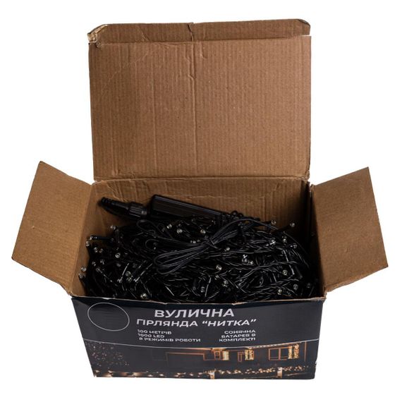 Світлодіодна новорічна гірлянда вулична із сонячною батареєю | Зображення 1