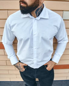 Сорочка класична білий S M