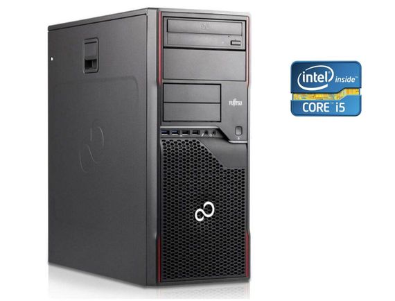 ПК Б-клас Fujitsu Celsius W420 Tower / Intel Core i5-2500 (4 ядра по 3.3 - 3.7 GHz) / 8 GB DDR3 / 320 GB HDD / Intel HD Graphics 2000 / DVD-RW б/в