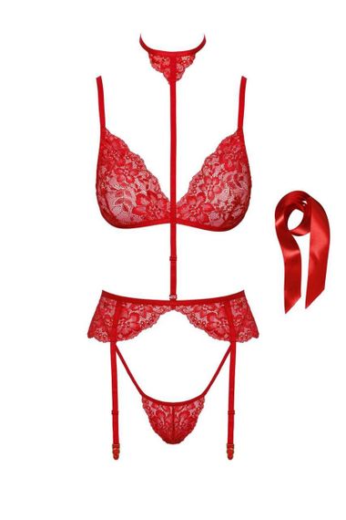 Комплект Kissable Bondage Kiss Set Red S/M Sex Aura | Зображення 7