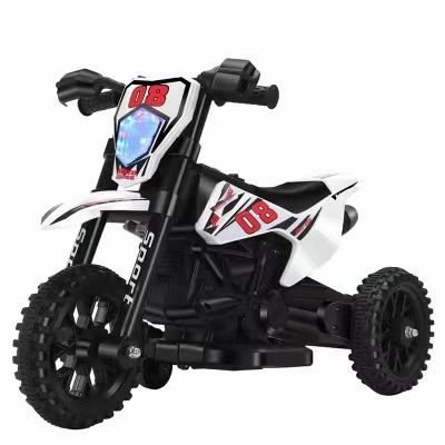 Електромотоцикл для дітей Cool Mountain 26X-130 / Дитячий електро мотоцикл з LED-підсвічуванням та музикою Білий | Зображення 3