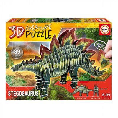 Пазл Educa 3D Educa Стегозавр (6337224) - Топ Продаж!