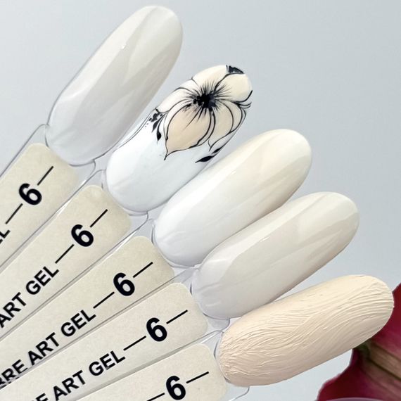 Гель-краска для омбре Crooz Art gel ombre № 06 (кремово-белый) 3мл