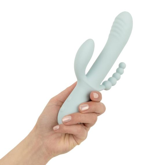 Вибратор-кролик Good Vibes Only - SAGE Triple Stimulation Vibe Soft Silicone - Blue sexstyle | Зображення 6