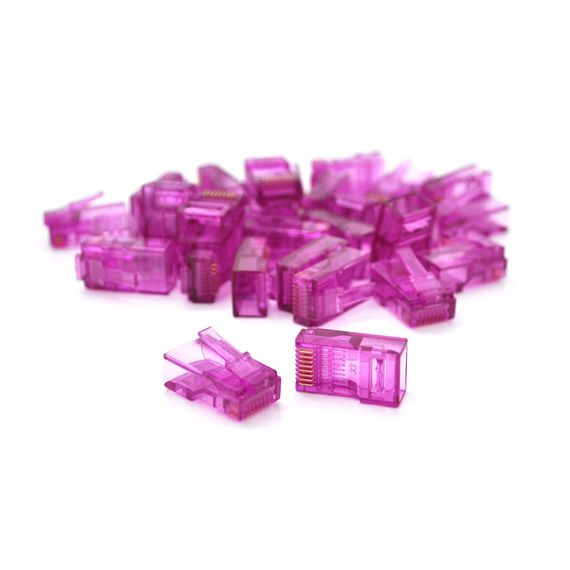 Коннектор Ritar RJ-45 8P8C UTP Cat-5 (100 шт / уп.) Violet