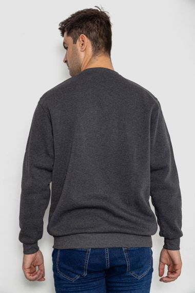 Батник чоловічий на флісі, колір темно-сірий, 244R2556 | Зображення 3