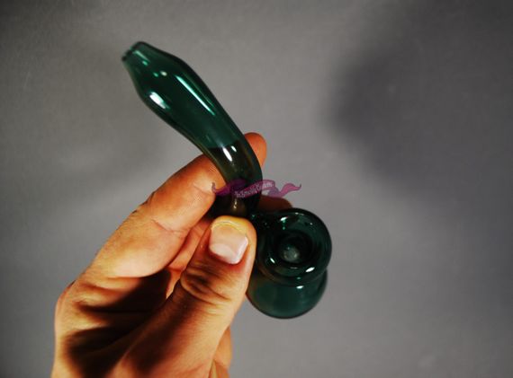 Стеклянная трубка Wow зеленый мрамор | Зображення 9