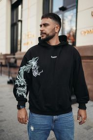 Худі з мерчем ДТФ (оверсайз)