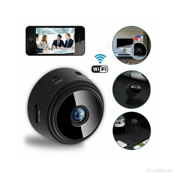 Мини Камера ip Видеонаблюдение Wi-Fi FullHD 1080 Action Camera A9 Беспроводная Комплект... | Зображення 7
