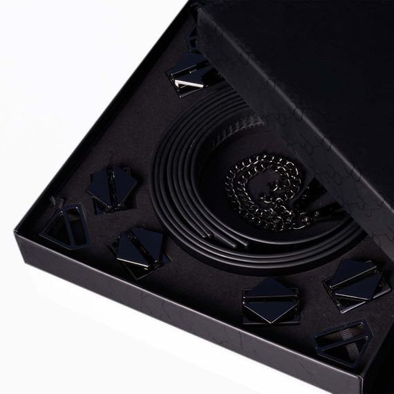 Набір із 8 ременів для зв'язування LOCKINK 8-Bondage-Straps Restraint Set - Black | Зображення 1