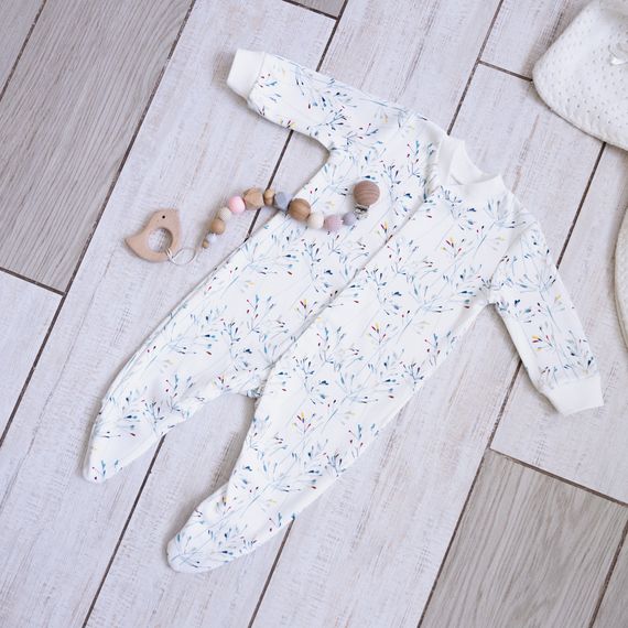 Чоловічки інтерлок принт Укроп від 1 до 18 месяців