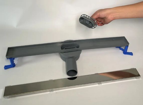 Зливний трап для душу Maxiflow Pera Line 60 см решітка Під плитку 3154.0Y050K.060.1 | Зображення 3