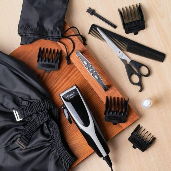 Машинка для стрижки волос Magio MG-184 проводная, с насадками | Зображення 9