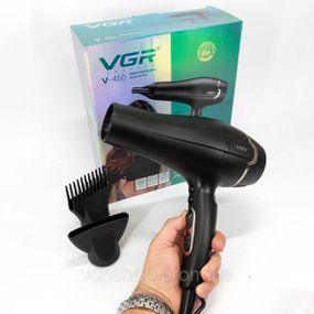 Потужний фен для швидкого сушіння, Зручний надійний фен для волосся, Електрофен з насадками YK-98