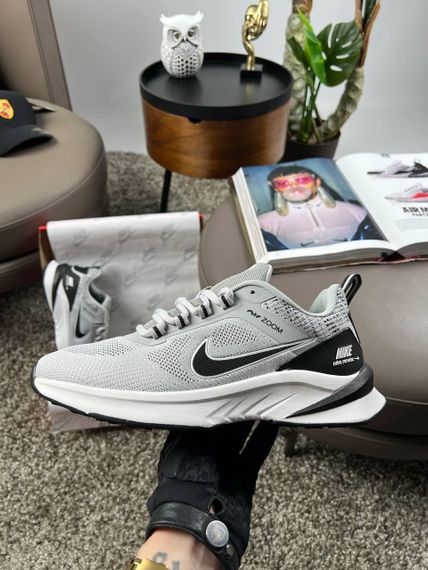 Чоловічі кросівки Air Zoom Light Grey Black  (текстиль) A4079 | Зображення 4