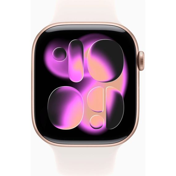 Смарт-годинник Apple Watch Series 11 GPS 46mm Rose Gold Aluminium Case with Light Blush Sport Band - S/M (MEV64RK/A) | Зображення 1