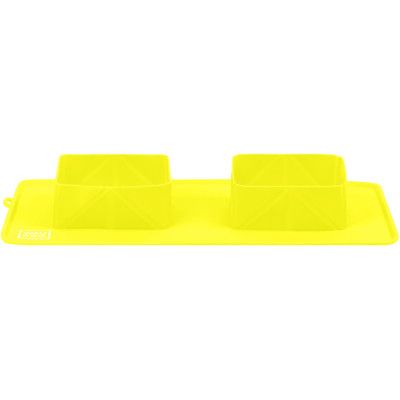 Посуда для собак WAUDOG Silicone Миска складная 385х230х50 мм желтая (50808) | Зображення 1