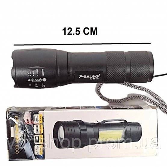 Мощный фонарь с возможностью зарядки Bailong, Очень яркий фонарь Сверхмощный лед IW-38 | Зображення 5