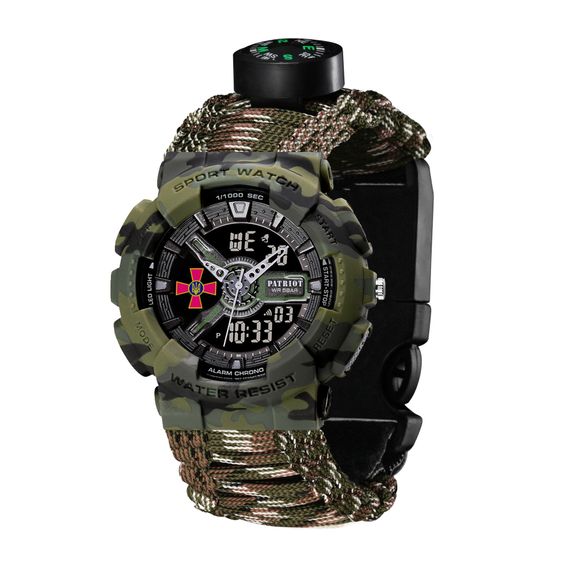 Patriot 005CMGRSU ЗСУ Зелений камуфляж Паракордовий ремінець Camo Green + Коробка. | Зображення 5