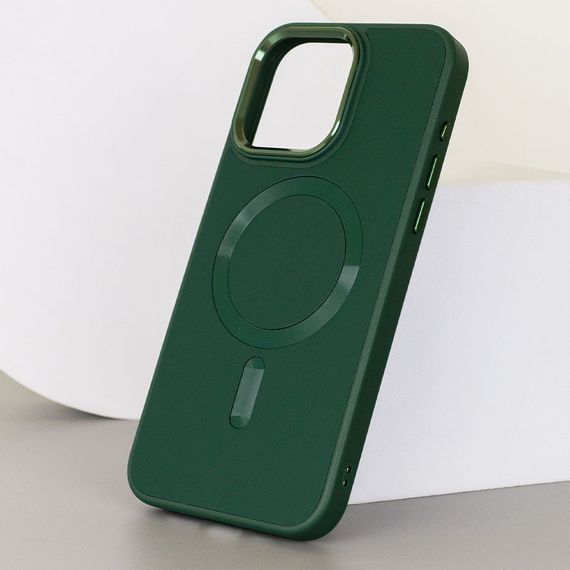 Шкіряний чохол Bonbon Leather Metal Style with MagSafe для Apple iPhone 15 Pro Max (6.7") | Зображення 2