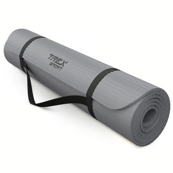 Коврик для йоги Trex Sport TX-019NGM NBR 1см 190х80 серый