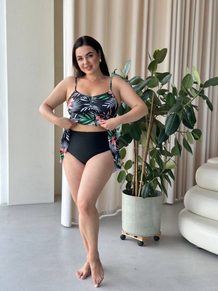 Яскравий купальник танкіні PLUS SIZE | Зображення 1
