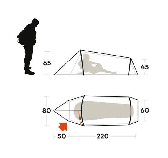 Намет одномісний Ferrino Sling 1 Sand (99122NSS) | Зображення 1