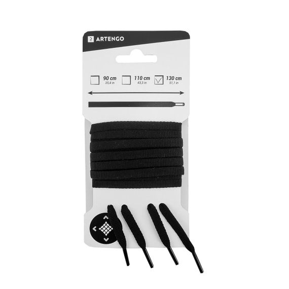 Шнурівки пласкі чорні - 110 CM | Зображення 1