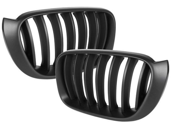 BMW X3 F25 (14-17) решетка радиатора ноздри черные матовые (комплект), БМВ Х3 Ф25