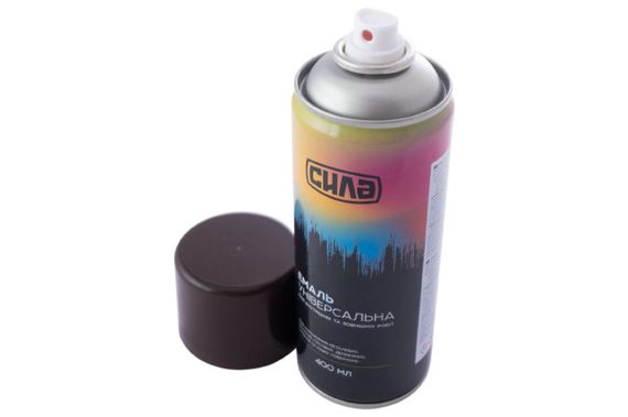 Емаль універсальна RAL 8017 коричнева глянсова 400 мл СИЛА 951309 | Зображення 1