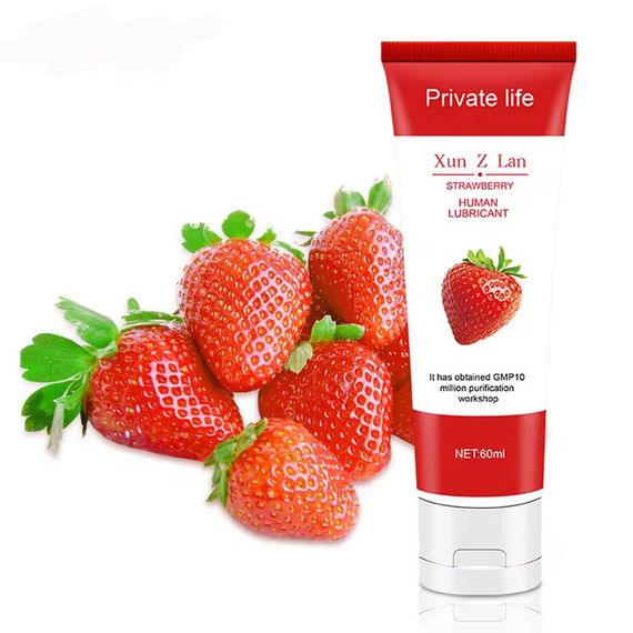 Оральний лубрикант Private life із полуничним смаком 60 ml | Зображення 3