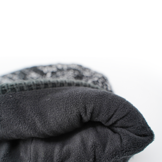 Шапка водонепроникна Dexshell Cuffed Beanie, р-р S/M (56-58 см) чорна з зеленою смугою | Зображення 3