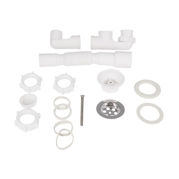 Сифон для душевого поддона Lidz (WHI) 60 04 P001 00 с ревизией (выход 40/50 мм) | Зображення 3